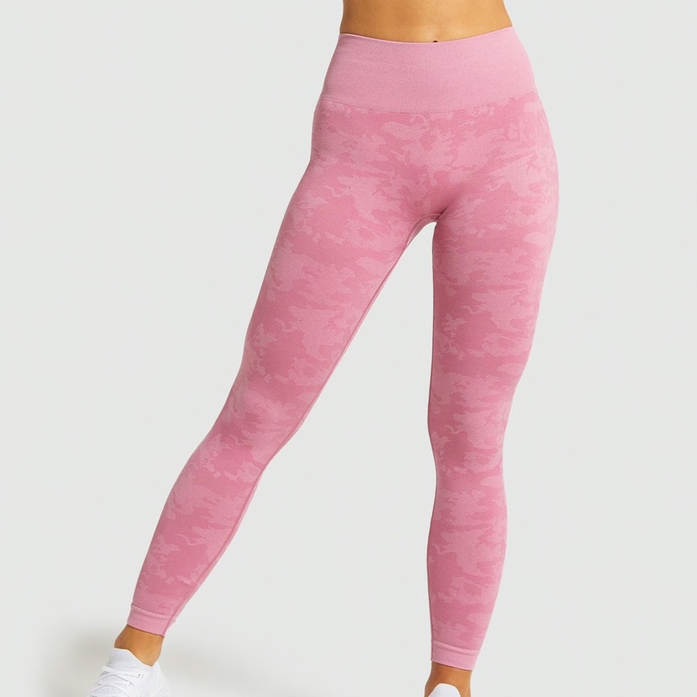 Pink Camo Seamless Gymshark Leggings (new)